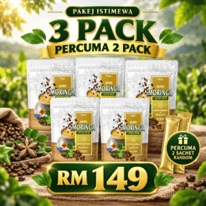 3 Pack Moringa Percuma 2 Pack